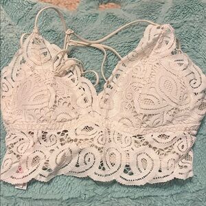 Victoria's Secret PINK White Lace Bralette